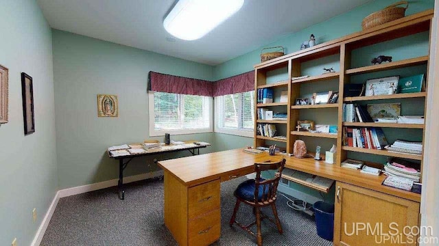 N9910 Shore Dr, Au Train, MI 49806 - carpeted home office featuring baseboards
