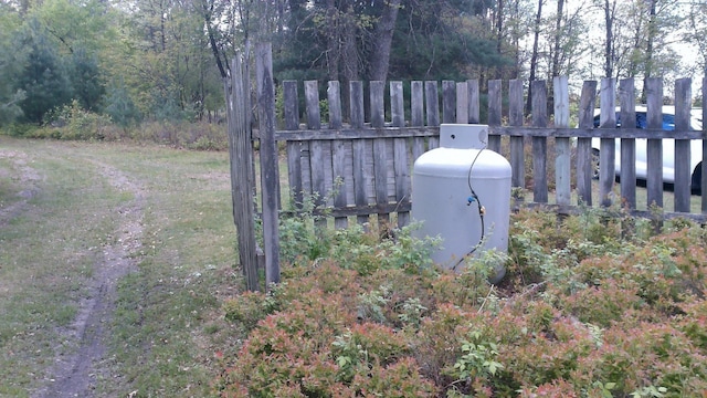 7880 S Dyer Dr, Falmouth, MI 49632 - exterior view of gas tank
