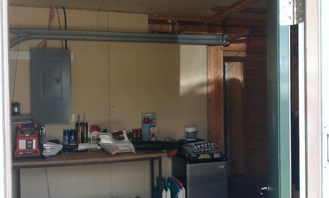 7880 S Dyer Dr, Falmouth, MI 49632 - garage with electric panel