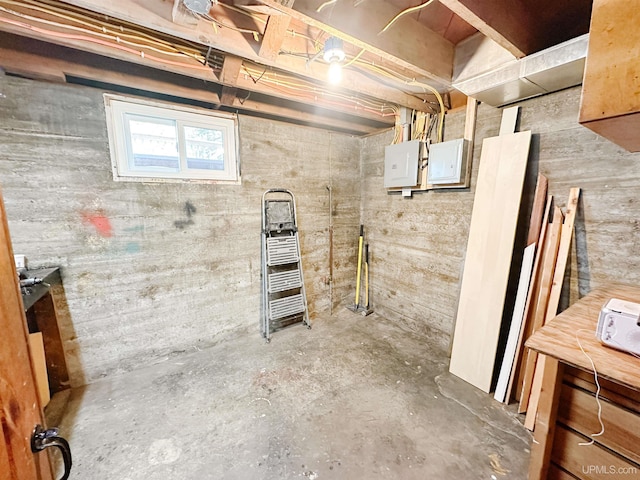 812 Spruce St, Marquette, MI 49855 - basement with electric panel