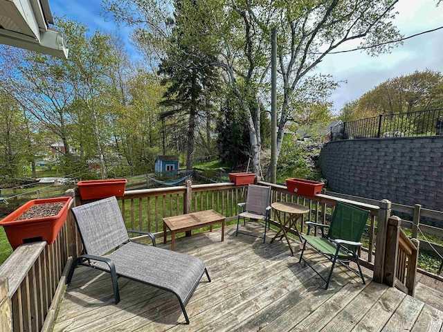 812 Spruce St, Marquette, MI 49855 - view of wooden deck