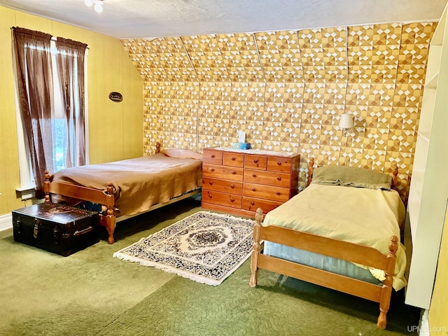 215 Day St, Ironwood, MI 49938 - carpeted bedroom with lofted ceiling