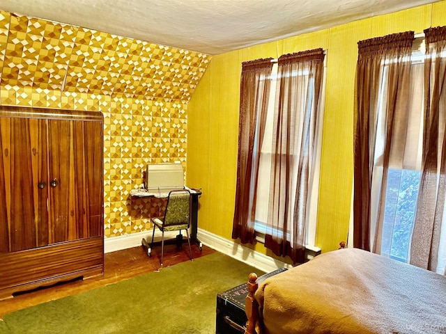 215 Day St, Ironwood, MI 49938 - bedroom with baseboards and a textured ceiling