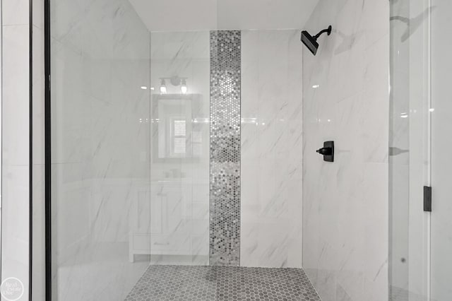22007 Ridgeway St, Saint Clair Shores, MI 48080 - full bath featuring a marble finish shower