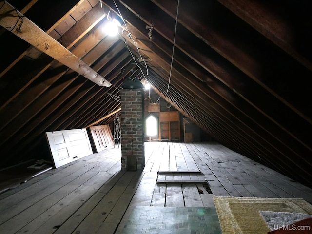 909 Quincy St, Hancock, MI 49930 - view of attic