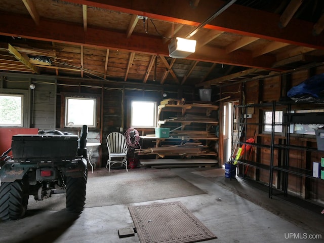 909 Quincy St, Hancock, MI 49930 - garage with a garage door opener