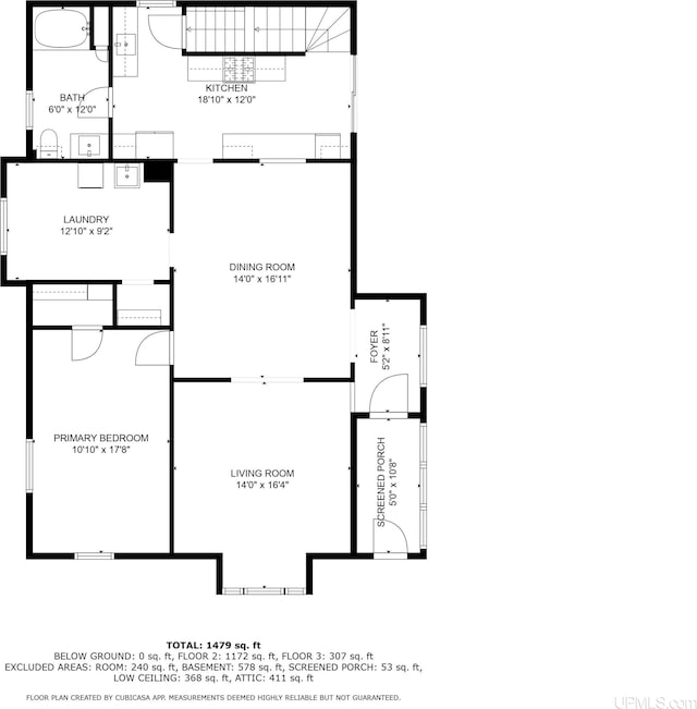 304 E Lincoln St, Negaunee, MI 49866 - room layout