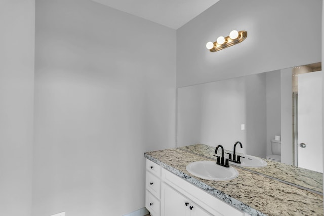 38340 Lakeshore Dr, Harrison Twp, MI 48045 - bathroom with vanity and toilet
