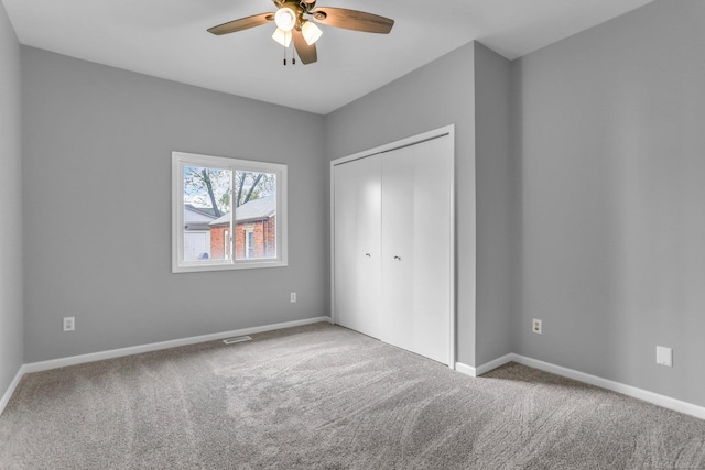 38340 Lakeshore Dr, Harrison Twp, MI 48045 - unfurnished bedroom with carpet, a closet, and baseboards