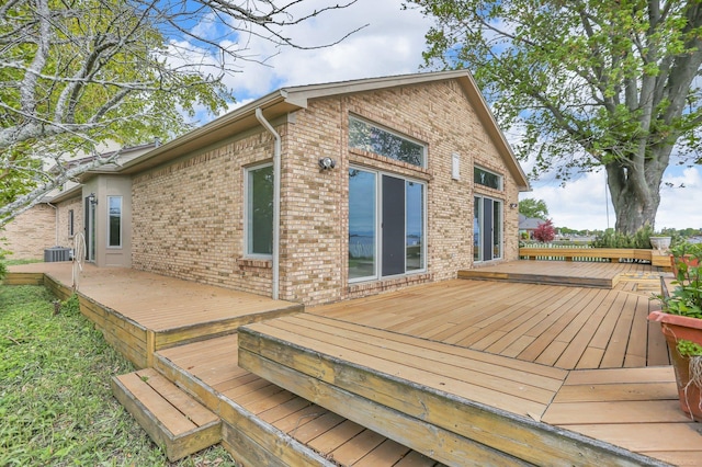 38340 Lakeshore Dr, Harrison Twp, MI 48045 - deck featuring central AC