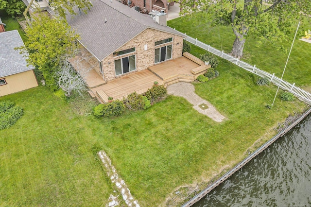 38340 Lakeshore Dr, Harrison Twp, MI 48045 - view from above of property