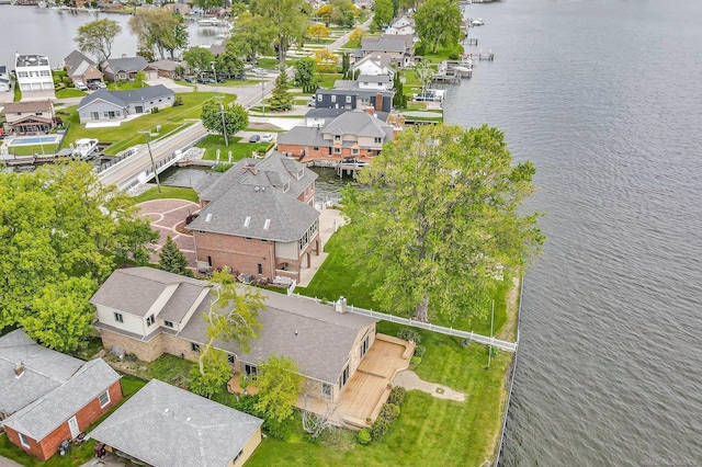 38340 Lakeshore Dr, Harrison Twp, MI 48045 - aerial view of residential area with a nearby body of water