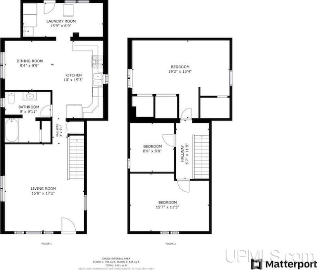 422 Washington St, Ishpeming, MI 49849 - property floor plan