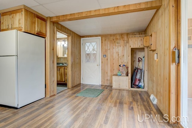 1782 H Rd, Bark River, MI 49807 - entryway with wooden walls and wood finished floors