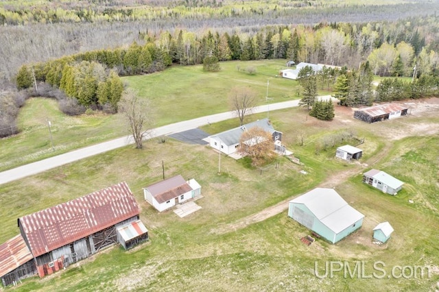 1782 H Rd, Bark River, MI 49807 - bird's eye view of a heavily wooded area