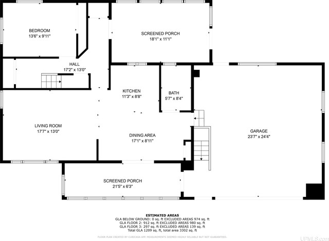 1782 H Rd, Bark River, MI 49807 - floor plan / room layout