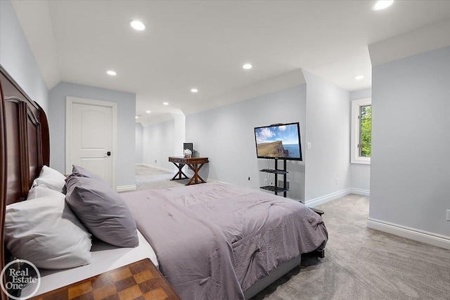 60330 Mount Vernon Rd, Washington Twp, MI 48306 - bedroom with light carpet, recessed lighting, and baseboards