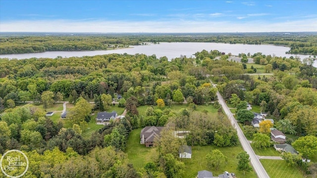 60330 Mount Vernon Rd, Washington Twp, MI 48306 - aerial view of property's location with a nearby body of water and a forest