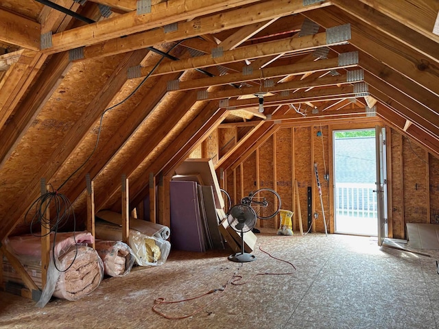 3214 Elnor Dr, Gladwin, MI 48624 - view of unfinished attic