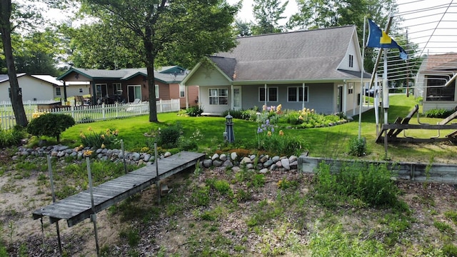 3214 Elnor Dr, Gladwin, MI 48624 - back of house with roof with shingles
