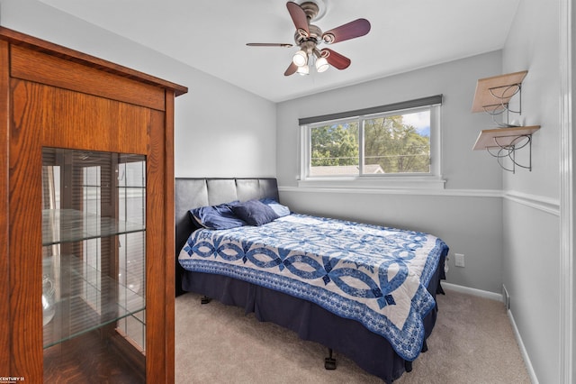 8912 Hubbard St, Livonia, MI 48150 - bedroom featuring carpet flooring, baseboards, and a ceiling fan