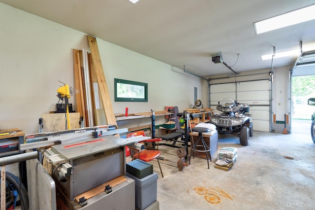 7975 00.25 Rd, Garden, MI 49835 - garage featuring a garage door opener