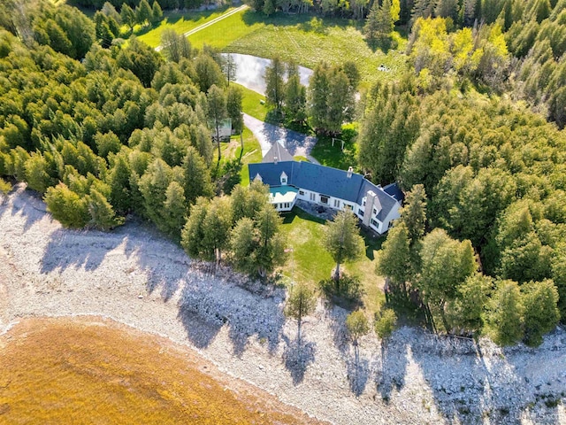 7975 00.25 Rd, Garden, MI 49835 - aerial view of property and surrounding area featuring a nearby body of water