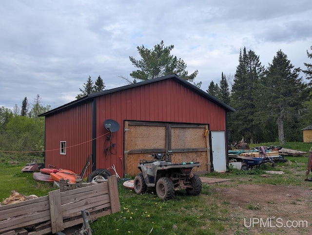 24662 Mud Creek Rd, Mass City, MI 49948 - view of pole building