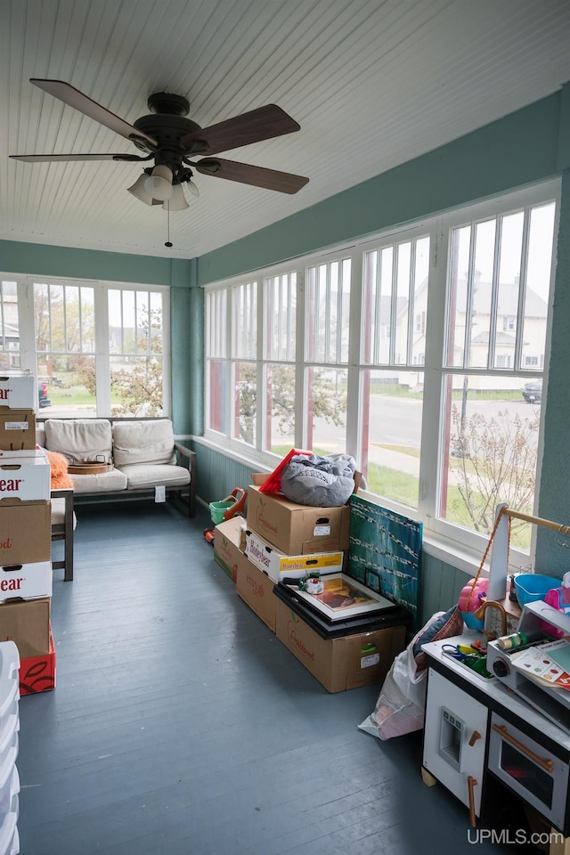 1302 N 3rd St, Ishpeming, MI 49849 - sunroom / solarium featuring hardwood / wood-style flooring
