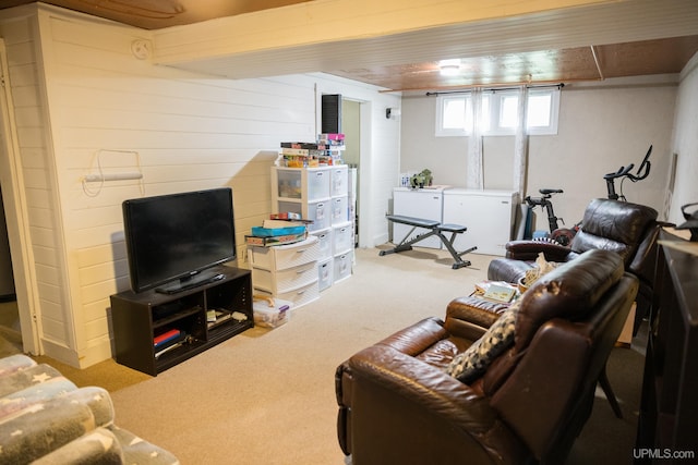 1302 N 3rd St, Ishpeming, MI 49849 - living room with carpet