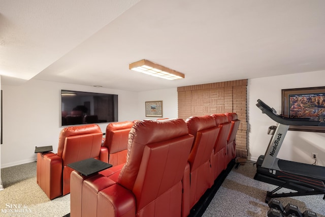 1435 Kensington Ave, Grosse Pointe Park, MI 48230 - carpeted cinema with baseboards