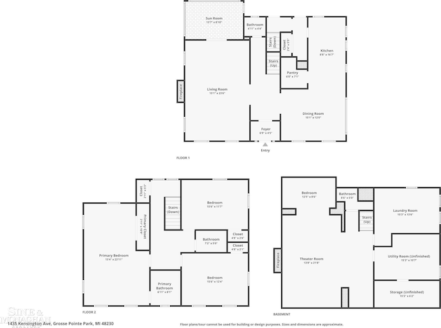 1435 Kensington Ave, Grosse Pointe Park, MI 48230 - room layout