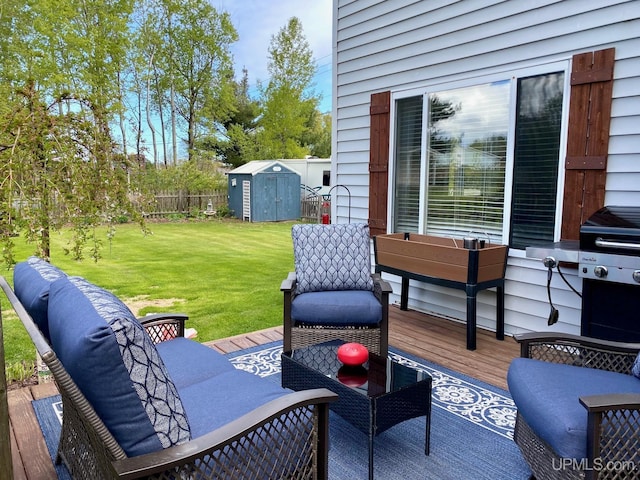 101-103 Juliet St, Marquette, MI 49855 - wooden terrace with a yard and an outdoor living space
