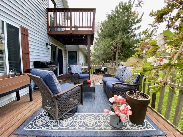 101-103 Juliet St, Marquette, MI 49855 - wooden terrace with an outdoor hangout area