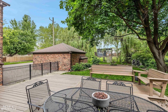 1264 Bedford Rd, Grosse Pointe Park, MI 48230 - view of deck
