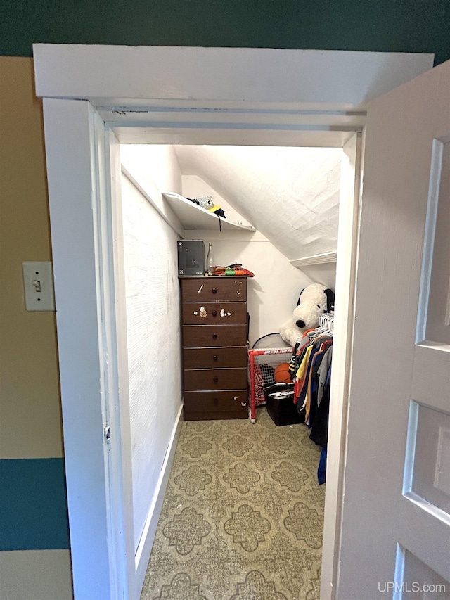746 Maurice St, Ishpeming, MI 49849 - spacious closet featuring vaulted ceiling
