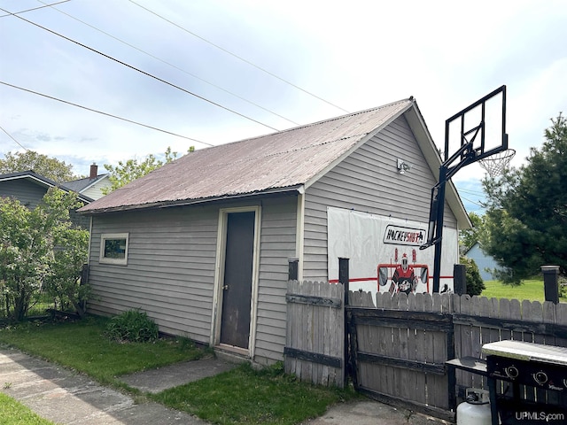 746 Maurice St, Ishpeming, MI 49849 - view of side of property with metal roof