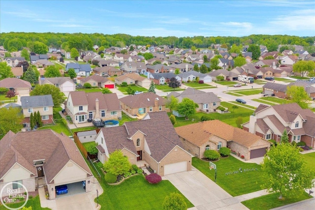 49204 Stratford Dr, Chesterfield Twp, MI 48047 - aerial perspective of suburban area