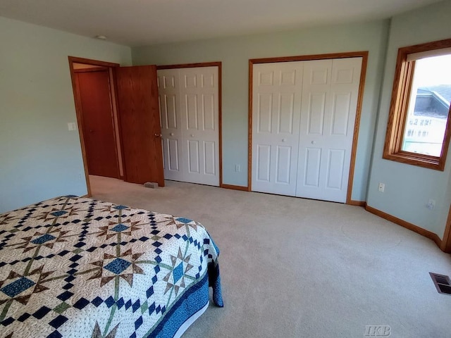 1750 Castleview Ct, Gladwin, MI 48624 - carpeted bedroom with multiple closets and baseboards