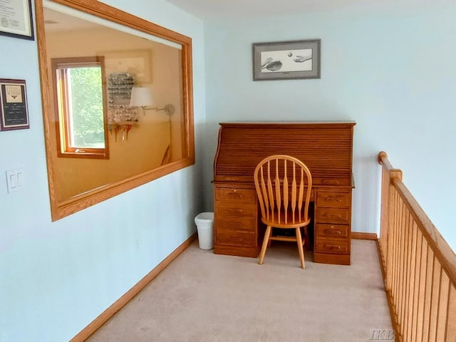 1750 Castleview Ct, Gladwin, MI 48624 - view of carpeted home office