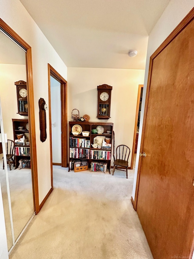 5408 Holy Cross Ct, Warren, MI 48091 - hallway with carpet floors and baseboards
