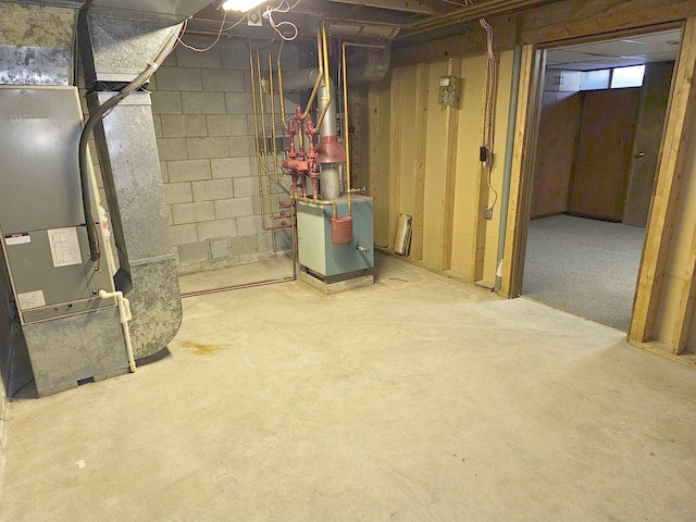 3045 W Birch Dr, Bay City, MI 48706 - unfinished basement with heating unit