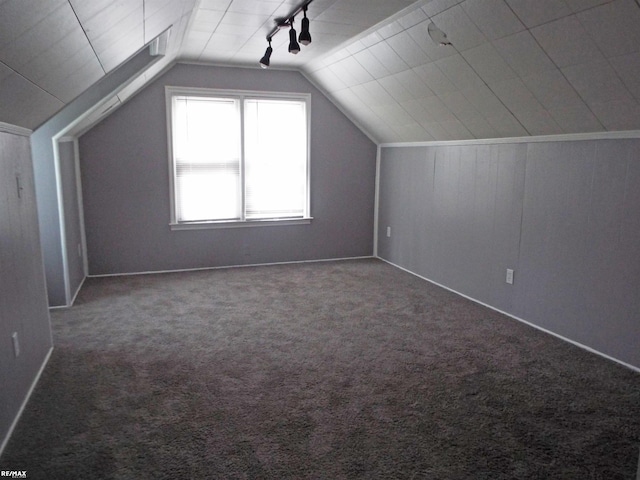 21102 Lancaster St, Harper Woods, MI 48225 - additional living space featuring lofted ceiling, carpet flooring, and baseboards