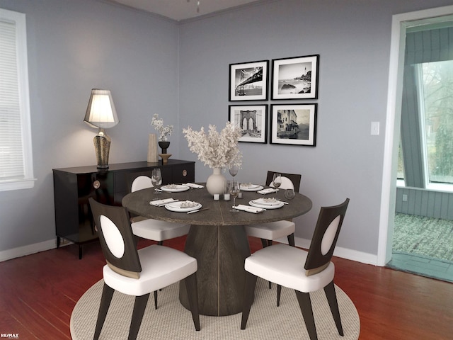 21102 Lancaster St, Harper Woods, MI 48225 - dining area with wood finished floors and baseboards