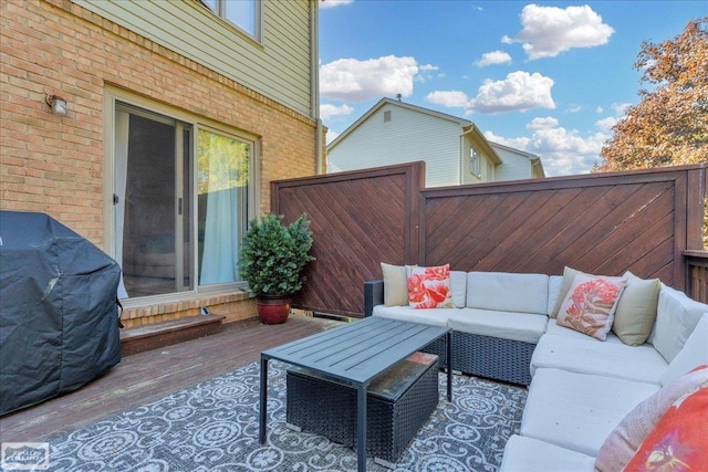 4916 Royal Cove Dr, Shelby Twp, MI 48316 - wooden deck with an outdoor living space