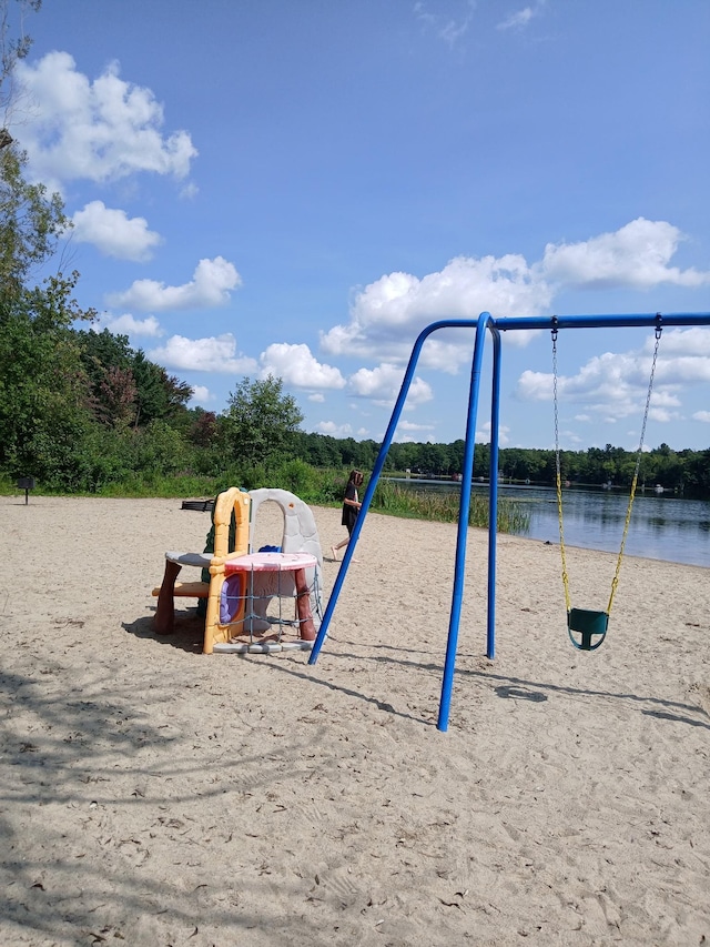 6130 Beech Dr, Lake, MI 48632 - community play area featuring a water view