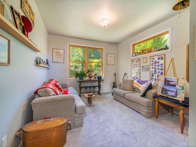 217 Shoreline Dr, Negaunee, MI 49866 - living room with healthy amount of natural light and carpet