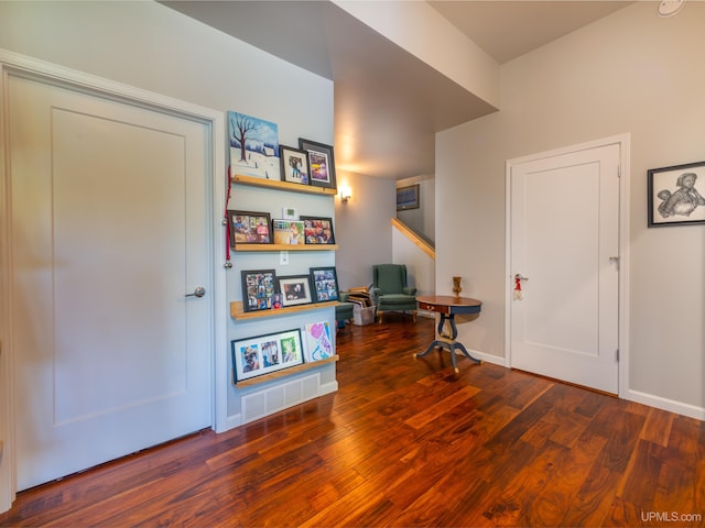 217 Shoreline Dr, Negaunee, MI 49866 - sitting room featuring wood finished floors and baseboards