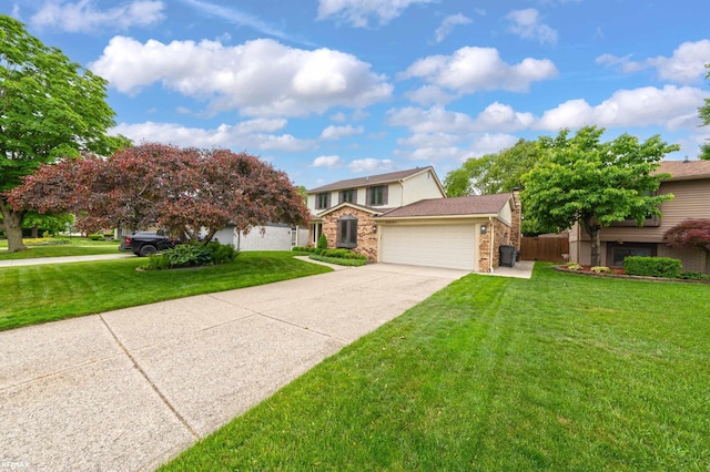 39067 Baroque Blvd, Clinton Township, MI 48038 - view of front of property featuring a garage, driveway, and brick siding