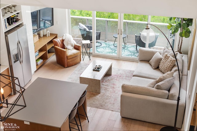 2638 John R St, Detroit, MI 48201 - living room with wood finished floors